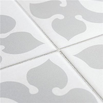 Caprice Liberty White 7-7/8" x 7-7/8" Porcelain Tile - Per Case of 25 - 11.30 Square Feet