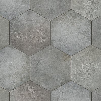 Heritage Hex Shadow 7" x 8" Porcelain Floor & Wall Tile - 25 Tiles Per Case - 7.5 Sq. Ft.
