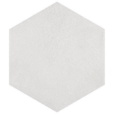 Heritage Hex Snow 7" x 8" Porcelain Floor & Wall Tile - 25 Tiles Per Case - 7.5 Sq. Ft.