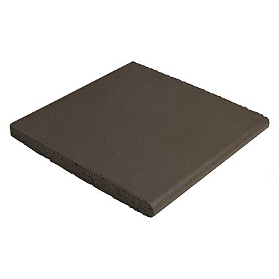 Quarry Edge Black 5-7/8" x 5-7/8" Ceramic Floor & Wall Quarry Trim Tile - 1 Tiles Per Case - Sold Per Piece