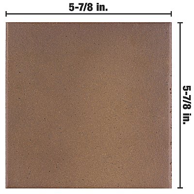 Quarry Flame Brown 5-7/8" x 5-7/8" Ceramic Floor & Wall Quarry Tile - 23 Tiles Per Case - 5.98 Sq. Ft.