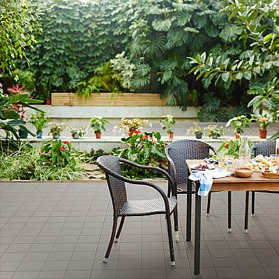 Quarry Grey 5-7/8" x 5-7/8" Ceramic Floor & Wall Quarry Tile - 23 Tiles Per Case - 5.98 Sq. Ft.