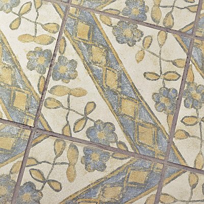 Quarry Retro Blanco 6 Aubrieta 12-3/4" x 12-3/4" Ceramic Floor & Wall Quarry Tile - 1 Tiles Per Case - 1.16 Sq. Ft.