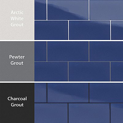 Piscina Brick Glossy Cobalto 9-5/8" x 19-1/2" Porcelain Floor and Wall Tile - 8 Tiles Per Case - 10.64 Square Feet