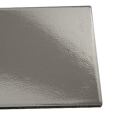 Piscina Brick Glossy Dark Grey 9-5/8" x 19-1/2" Porcelain Floor and Wall Tile - 8 Tiles Per Case - 10.64 Square Feet