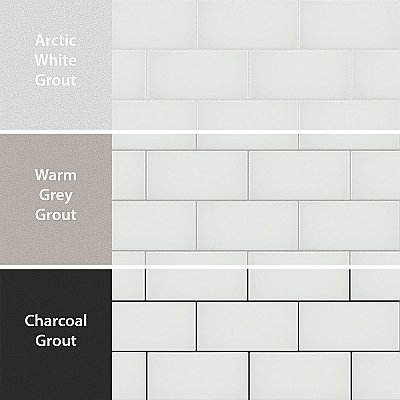 Piscina Brick Glossy Blanco 9-5/8" x 19-1/2" Porcelain Floor and Wall Tile - 8 Tiles Per Case - 10.64 Square Feet