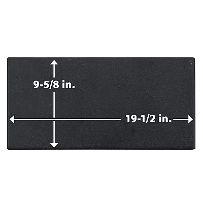 Piscina Brick Matte Nero 9-5/8" x 19-1/2" Porcelain Floor and Wall Tile - 8 Tiles Per Case - 10.64 Square Feet