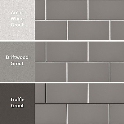 Piscina Brick Matte Dark Grey 9-5/8" x 19-1/2" Porcelain Floor and Wall Tile - 8 Tiles Per Case - 10.64 Square Feet