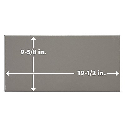 Piscina Brick Matte Dark Grey 9-5/8" x 19-1/2" Porcelain Floor and Wall Tile - 8 Tiles Per Case - 10.64 Square Feet