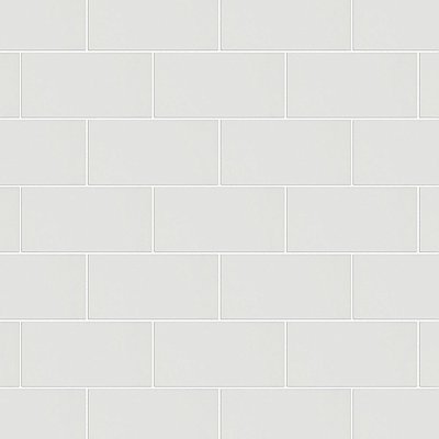 Piscina Brick Blanco Brillo 4-3/4" x 9-5/8" Porcelain Floor & Wall Tile - 34 Tiles Per Case - 11.22 Sq. Ft.