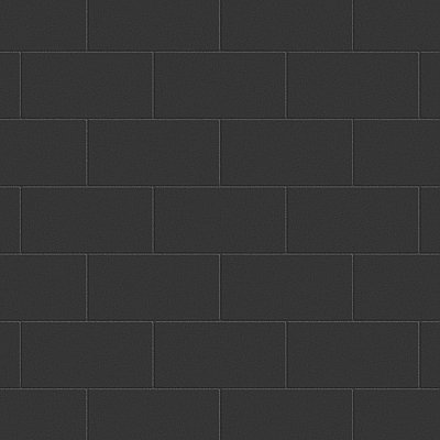 Piscina Brick Nero Matte 4-3/4" x  9-5/8" Porcelain Floor & Wall Tile -34 Tiles Per Case - 11.22 Sq. Ft.