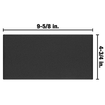 Piscina Brick Nero Matte 4-3/4" x  9-5/8" Porcelain Floor & Wall Tile -34 Tiles Per Case - 11.22 Sq. Ft.