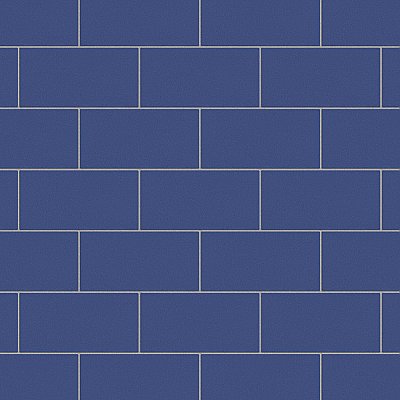 Piscina Brick Cobalt Matte 4-3/4" x 9-5/8" Porcelain Floor & Wall Tile -34 Tiles Per Case - 11.22 Sq. Ft.