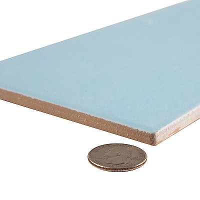 Piscina Brick Matte Light Blue 4-3/4" x 9-5/8" Porcelain Floor and Wall Tile - 34 Tiles Per Case - 11.22 Square Feet