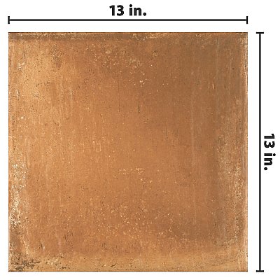 Rustic Cotto 13"x 13" Porcelain Tile - Brown & Tan - Per Case- 14.60 Square Feet