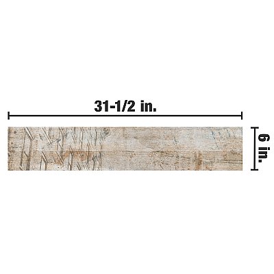 Cava Deco Lar 6" x 31-1/2" Porcelain Floor & Wall Tile - Sold Per Case of 9 - 12.15 Sq. Ft.