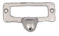 File Cabinet Card Holder with pull - Polished Nickel