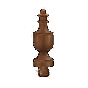 Solid Brass Distressed Finish "Urn" Hinge Finial Tip