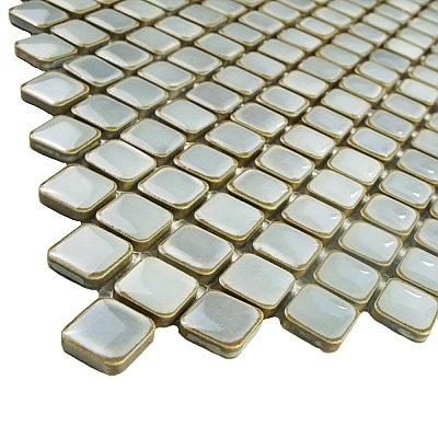Hudson Diamond Grey Eye 12-1/4" x 12-3/8" Porcelain Mosaic Tile -10 Sheets Per Case -10.6 Sq. Ft.