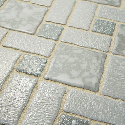 Academy Grey 11-7/8" x 11-7/8" Porcelain Mosaic Tile -10 Sheets Per Case -10 Sq. Ft.
