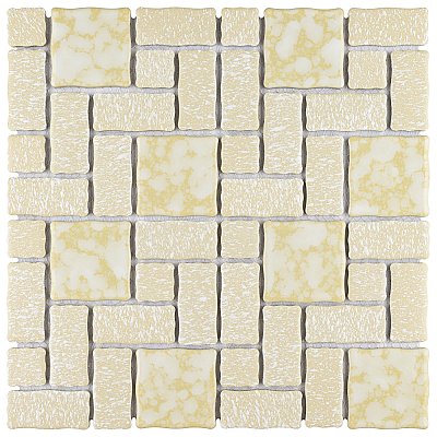 Academy Gold 11-7/8" x 11-7/8" Porcelain Mosaic Tile -10 Sheets Per Case -10 Sq. Ft.