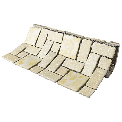 Academy Gold 11-7/8" x 11-7/8" Porcelain Mosaic Tile -10 Sheets Per Case -10 Sq. Ft.