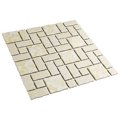 Academy Gold 11-7/8" x 11-7/8" Porcelain Mosaic Tile -10 Sheets Per Case -10 Sq. Ft.