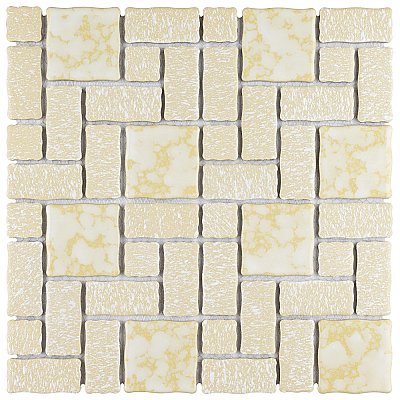 Academy Gold 11-7/8" x 11-7/8" Porcelain Mosaic Tile -10 Sheets Per Case -10 Sq. Ft.