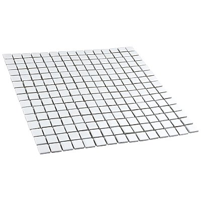 Hudson Edge White 12-1/4" x 12-1/4" Porcelain Mosaic Tile -10 Sheets Per Case -10.6 Sq. Ft.