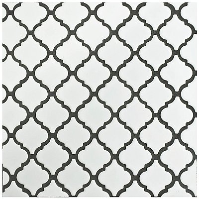 Hudson Tangier Glossy White 12-3/8" x 12-3/8" Porcelain Mosaic Tile -10 Sheets Per Case -11 Sq. Ft.
