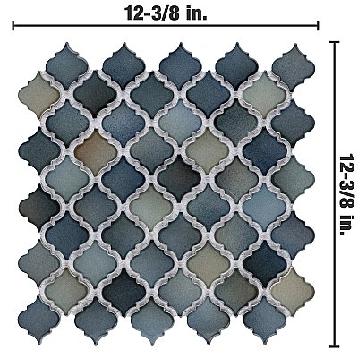 Hudson Tangier Atlantis 12-3/8" x 12-3/8" Porcelain Mosaic Tile -10 Sheets Per Case -11 Sq. Ft.
