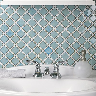 Hudson Tangier Marine 12-3/8" x 12-3/8" Porcelain Mosaic Tile -10 Sheets Per Case -11 Sq. Ft.