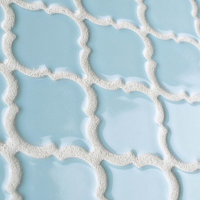 Hudson Tangier Cashmere Blue 12-3/8" x 12-3/8" Porcelain Mosaic Tile -10 Sheets Per Case -11 Sq. Ft.