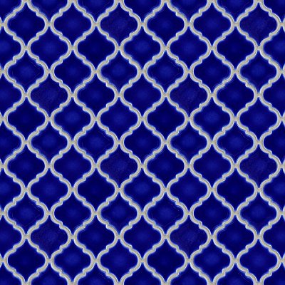 Hudson Tangier Cobalt Blue 12-3/8" x 12-3/8" Porcelain Mosaic Tile -10 Sheets Per Case -11 Sq. Ft.