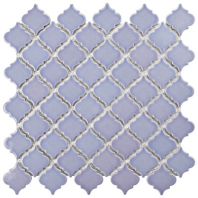 Hudson Tangier Lavender 12-3/8" x 12-3/8" Porcelain Mosaic Tile -10 Sheets Per Case -11 Sq. Ft.