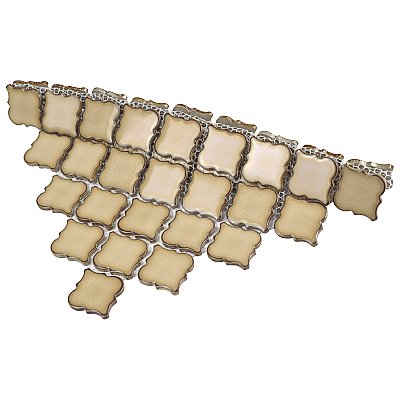 Hudson Tangier Caffe 12-3/8" x 12-3/8" Porcelain Mosaic Tile -10 Sheets Per Case -11 Sq. Ft.