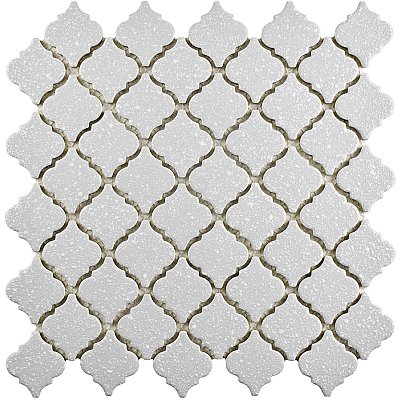 Hudson Tangier Crystalline Grey 12-3/8" x 12-3/8" Porcelain Mosaic Tile -10 Sheets Per Case -11 Sq. Ft.