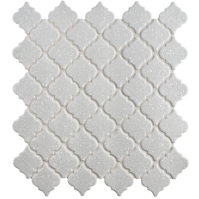 Hudson Tangier Crystalline Grey 12-3/8" x 12-3/8" Porcelain Mosaic Tile -10 Sheets Per Case -11 Sq. Ft.