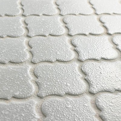 Hudson Tangier Crystalline Grey 12-3/8" x 12-3/8" Porcelain Mosaic Tile -10 Sheets Per Case -11 Sq. Ft.