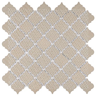 Hudson Tangier Imperial Grey 12-3/8" x 12-3/8" Porcelain Mosaic Tile -10 Sheets Per Case -11 Sq. Ft.