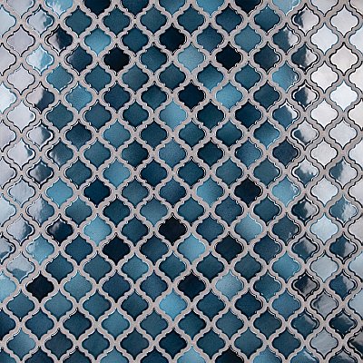Hudson Tangier Glacier 12-3/8" x 12-3/8" Porcelain Mosaic Tile -10 Sheets Per Case -11 Sq. Ft.