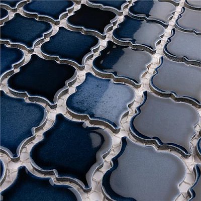 Hudson Tangier Midnight 12-3/8" x 12-3/8" Porcelain Mosaic Tile -10 Sheets Per Case -11 Sq. Ft.