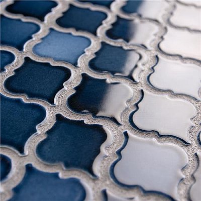 Hudson Tangier Midnight 12-3/8" x 12-3/8" Porcelain Mosaic Tile -10 Sheets Per Case -11 Sq. Ft.