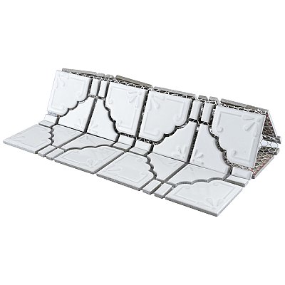 Moonbeam Glossy White 11-7/8" x 11-7/8" Porcelain Mosaic Tile -10 Tiles Per Case -10.1 Sq. Ft.