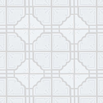 Moonbeam Glossy White 11-7/8" x 11-7/8" Porcelain Mosaic Tile -10 Tiles Per Case -10.1 Sq. Ft.