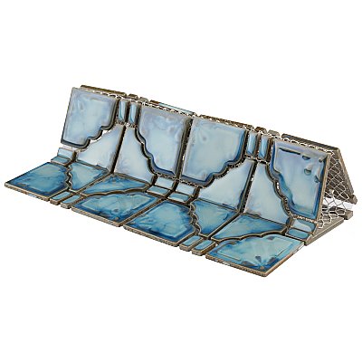 Moonbeam Diva Blue 11-7/8" x 11-7/8" Porcelain Mosaic Tile -10 Tiles Per Case -10.1 Sq. Ft.