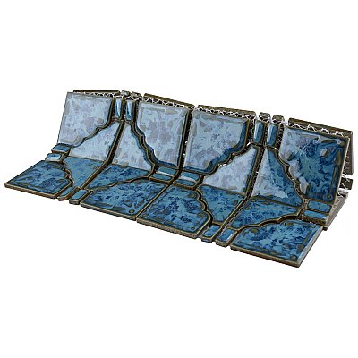 Moonbeam Pacific Blue 11-7/8" x 11-7/8" Porcelain Mosaic Tile -10 Tiles Per Case -10.1 Sq. Ft.