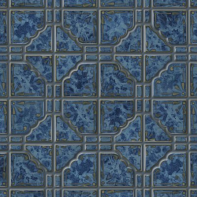 Moonbeam Pacific Blue 11-7/8" x 11-7/8" Porcelain Mosaic Tile -10 Tiles Per Case -10.1 Sq. Ft.