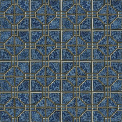 Moonbeam Pacific Blue 11-7/8" x 11-7/8" Porcelain Mosaic Tile -10 Tiles Per Case -10.1 Sq. Ft.