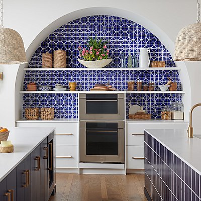 Moonbeam Blue Cloud 11-7/8" x 11-7/8" Porcelain Mosaic Tile -10 Tiles Per Case -10.1 Sq. Ft.